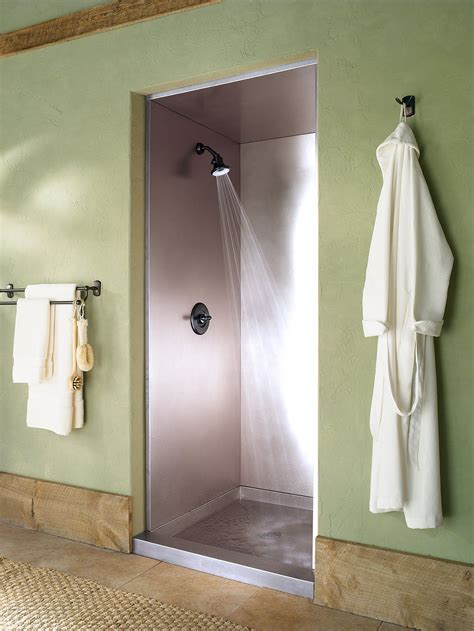 stainless steel shower cabinet|stainless steel shower wall surround.